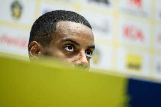 Alexander Isak of the Swedish men's national football team