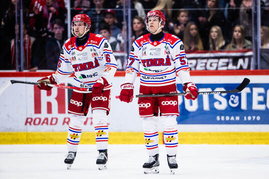 Timrås Lukas Pilö och Anton Wedin deppar