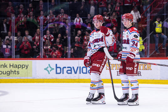 Timrås Sebastian Hartmann och Alfons Freij deppar