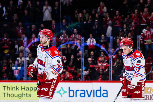 Timrås Marcus Westfält och Anton Wedin deppar