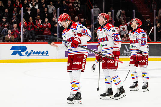 Timrås Magnus Pääjärvi, Simon Forsmark och Linus