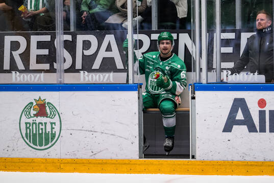 Rögles Leon Bristedt i utvisningsbåset