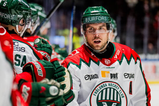 Frölundas Henrik Tömmernes jublar