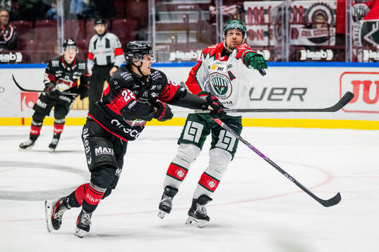 Malmö Redhawks Janne Kuokkanen och Frölundas Henrik