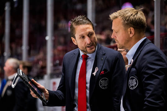 Malmö Redhawks tränare Tomas Kollar och assisterande