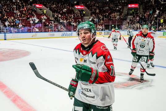 Frölundas Max Lindholm jublar