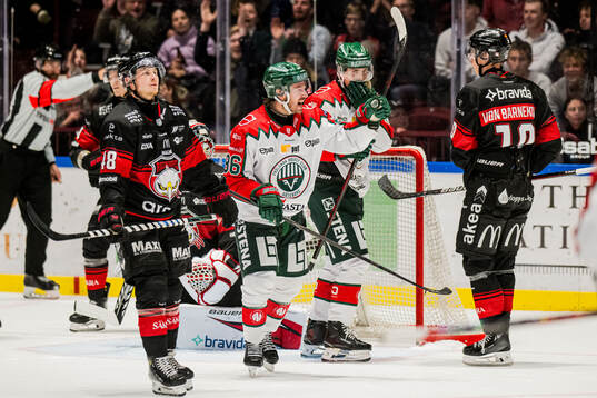 Frölundas Erik Thorell jublar