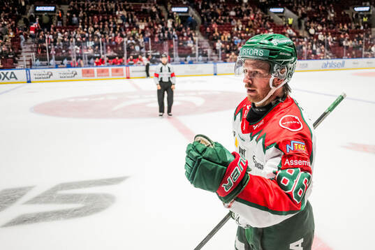 Frölundas Erik Thorell jublar