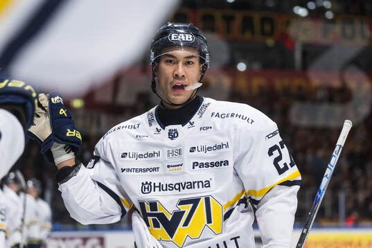 HV71s Jonathan Ang jublar