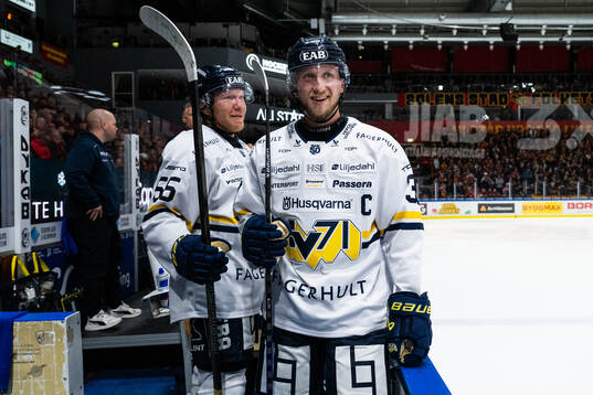 HV71s Andreas Borgman och Olle Alsing