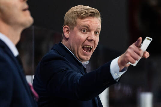 HV71s tränare Anton Blomqvist