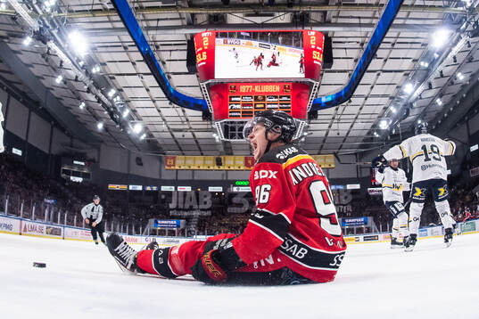 Luleås Pontus Andreasson reagerar