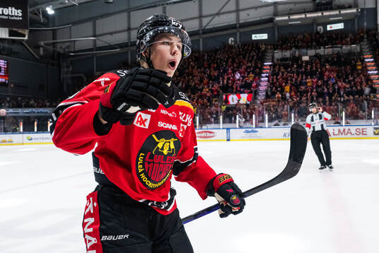 Luleås Isac Hedqvist jublar