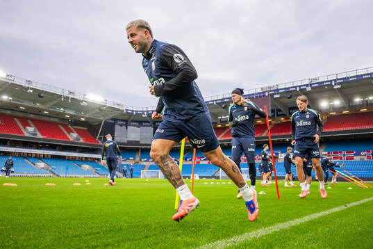Aron Bizet Dønnum of the Norwegian national football team