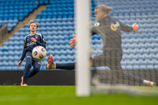 Andreas Schjelderup of the Norwegian national football team