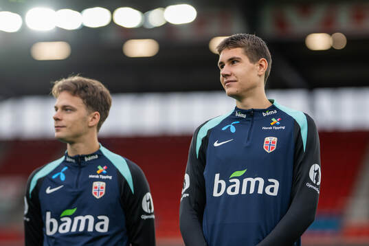 Felix Horn Myhre and Eivind Helland of the Norwegian