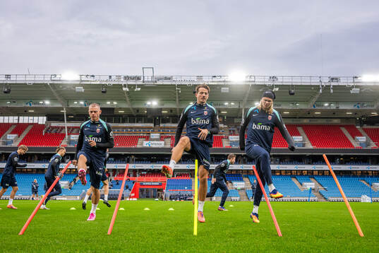 Julian Ryerson, Sander Berge and Erling Braut Haaland of