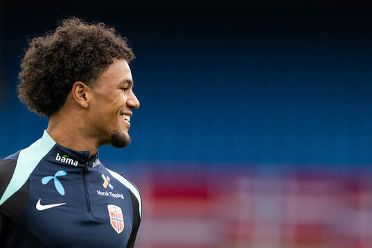 Oscar Bobb of the Norwegian national football team