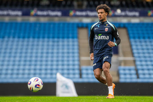 Oscar Bobb of the Norwegian national football team