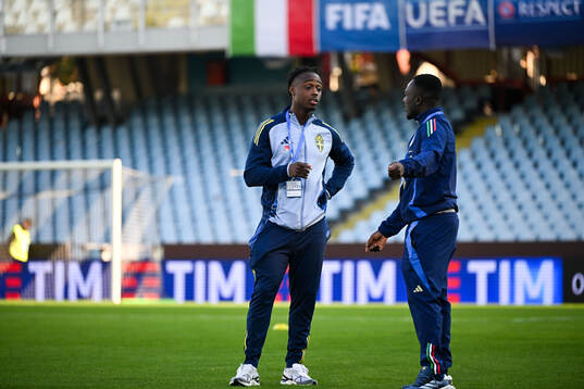 Players of Sweden and Italy