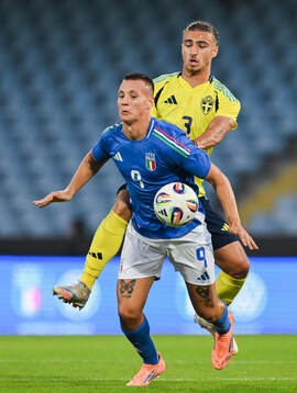 Francesco Camarda of Italy and Elison Makolli of Sweden