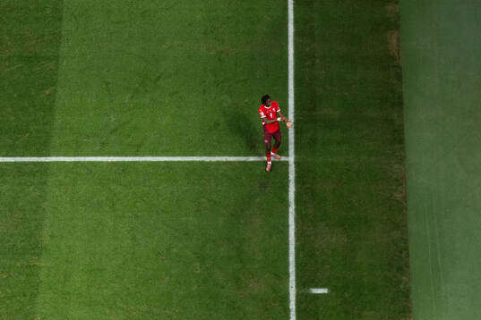 Johan Manzambi of Switzerland celebrates his 0-2 goal