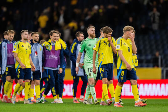 Goalkeeper Viktor Johansson, Anton Salétros and Daniel