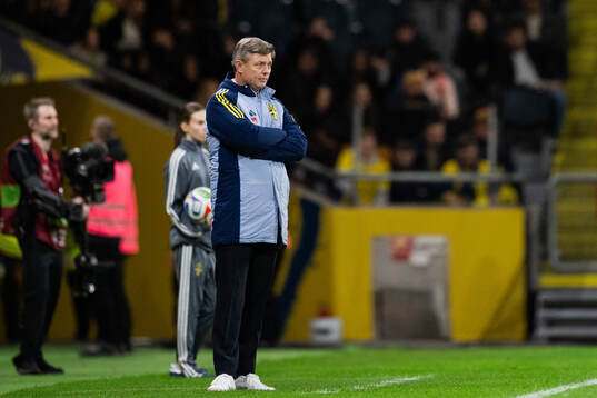 Head coach Jon Dahl Tomasson of Sweden