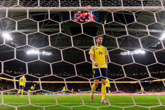 Anton Salétros of Sweden look sdejected