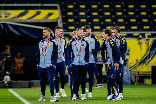 Jesper Karlsson, Goalkeeper Viktor Johansson and Hjalmar