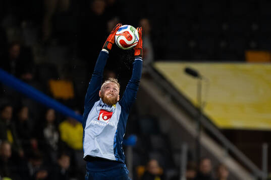 Goalkeeper Viktor Johansson of Sweden