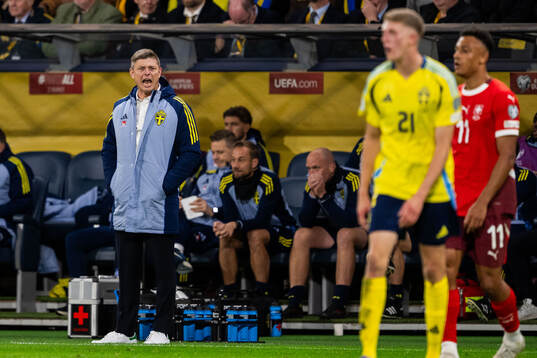 Head coach Jon Dahl Tomasson of Sweden