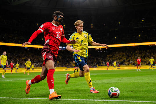 Luca Jaquez of Switzerland and Daniel Svensson of Sweden