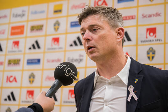 Head coach Jon Dahl Tomasson of Sweden