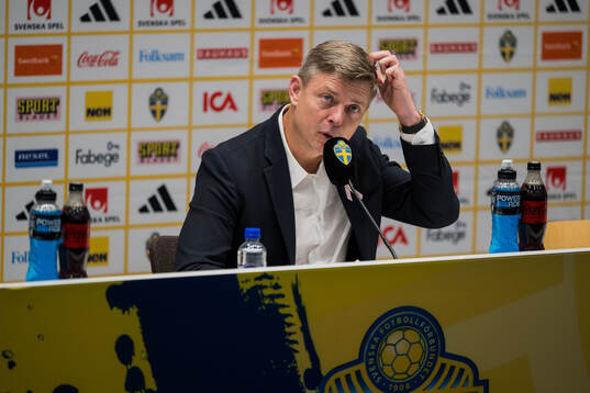 Head coach Jon Dahl Tomasson of Sweden