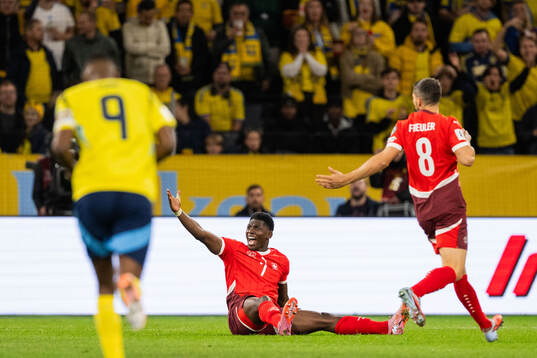 Breel Embolo of Switzerland