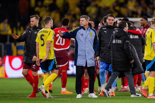 Head coach Jon Dahl Tomasson of Sweden