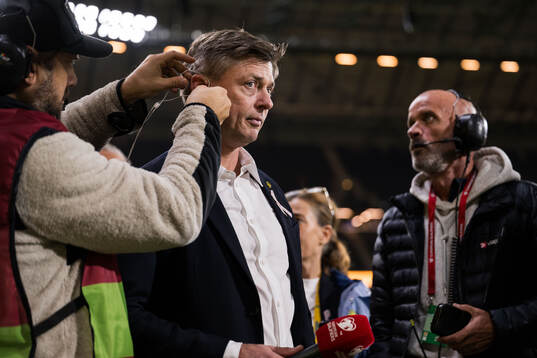 Head coach Jon Dahl Tomasson of Sweden in the Swedish