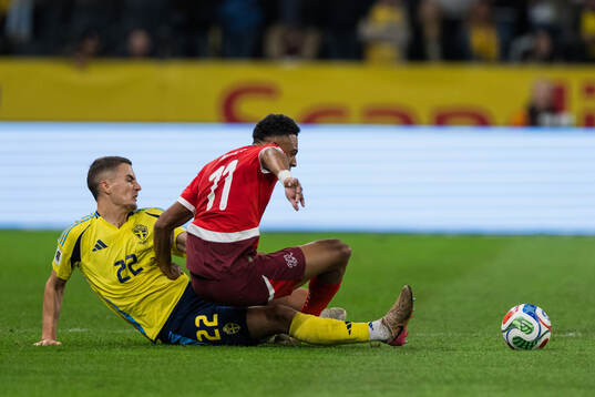 Gustaf Lagerbielke of Sweden and Dan Ndoye of Switzerland