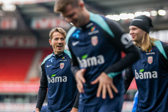 Sander Berge of the Norwegian national football team