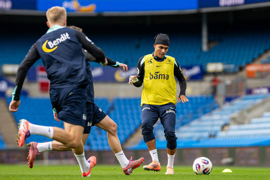 Antonio Nusa of the Norwegian national football team