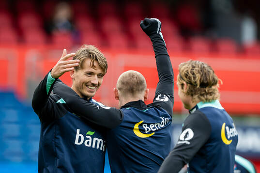 Sander Berge of the Norwegian national football team