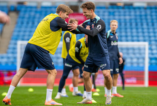 David Møller Wolfe and Felix Horn Myhre of the Norwegian