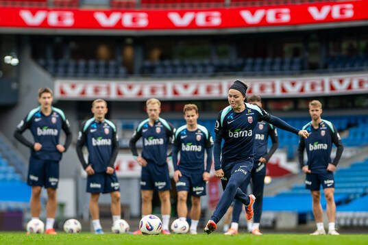 Andreas Schjelderup of the Norwegian national football team