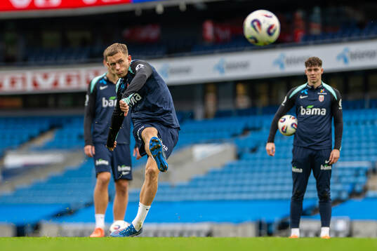 Marcus Holmgren Pedersen of the Norwegian national football