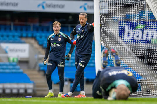 Goalkeepers Mathias Dyngeland, Ørjan Håskjold Nyland and