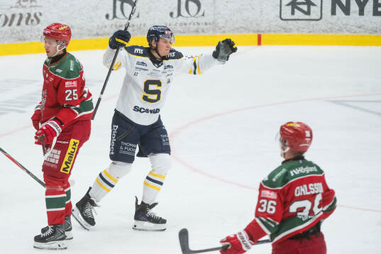 Södertäljes Henrik Eriksson jublar