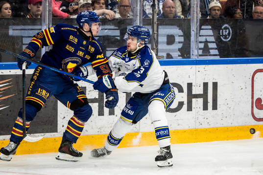 Djurgårdens David Blomgren och Leksands Fred Nilsson