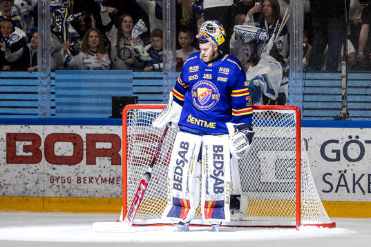 Djurgårdens målvakt Magnus Hellberg deppar