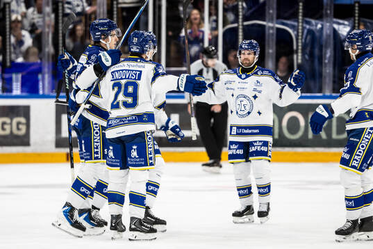 Leksands Stefan Milosevic jublar